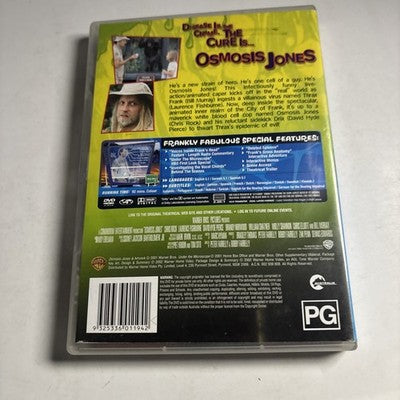 Osmosis Jones (DVD, 2001) Laurence Fishburne, William Shatner, Region 4