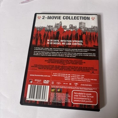 28 Days Later / 28 Weeks Later (DVD, 2007) Cillian Murphy Region 4