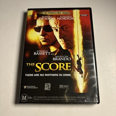 The Score (DVD, 2001) Robert De Niro, Edwards Norton Region 4 NEW
