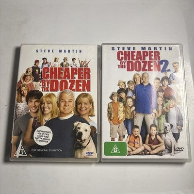 Cheaper by the Dozen 1 & 2 (DVD, 2-Disc) Steve Martin Region 4