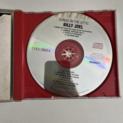 Billy Joel – Songs In The Attic (CD, 1987)  CDCBS 85273
