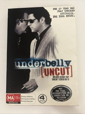 Underbelly Uncut (DVD, 2008, 4-Disc) Region 4