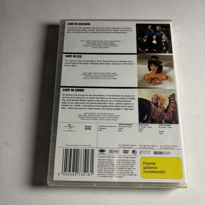 Carry On Screaming / Carry On Cleo / Carry On Cowboy (DVD) Region 4 *New Sealed*