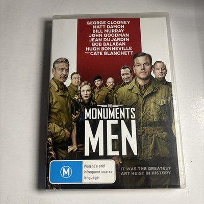 The Monuments Men (DVD, 2014) George Clooney, Matt Damon Region 4 NEW