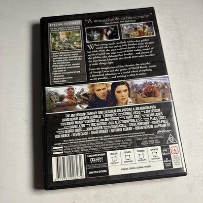 Labyrinth (DVD, 1986) David Bowie, Jennifer Connelly Region 4