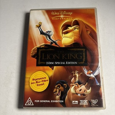 The Lion King - Special Edition (DVD, 1994, 2-Disc) Region 4