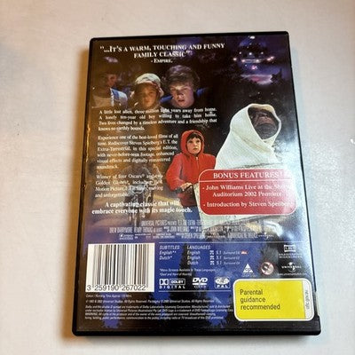 E.T. - The Extra Terrestrial (DVD, 1982) Region 4,2