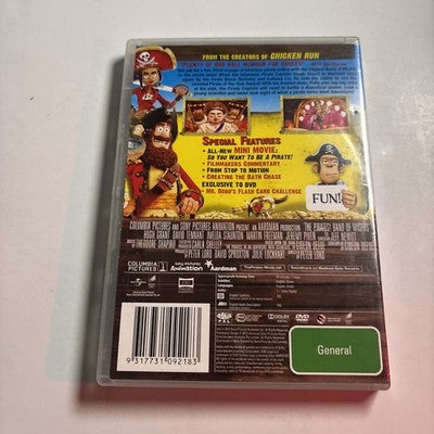 The Pirates! Band Of Misfits (DVD, 2012) Hugh Grant Region 4,2