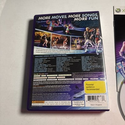Dance Central 2 (Microsoft Xbox 360 Kinect PAL, 2011, Harmonix) - With Manual.