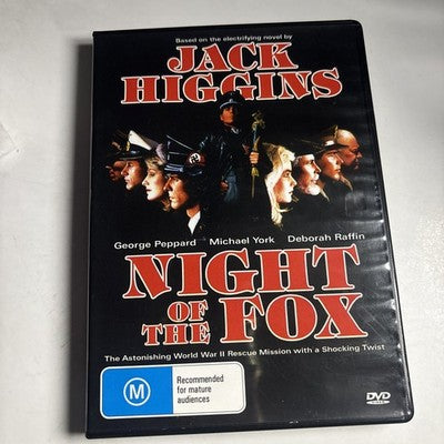 Night Of The Fox (DVD, 1990) George Peppard, Deborah Raffin All Regions NEW