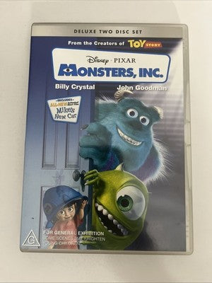 Monsters, Inc. (DVD, 2001) Disney Pixar Film Region 4