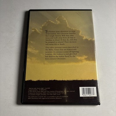 Walk By Faith Not Buy Sight (DVD, 2012) Watch Tower Bible All Regions
