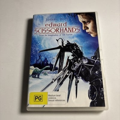 Edward Scissorhands (DVD, 1990) Johnny Depp Region 4