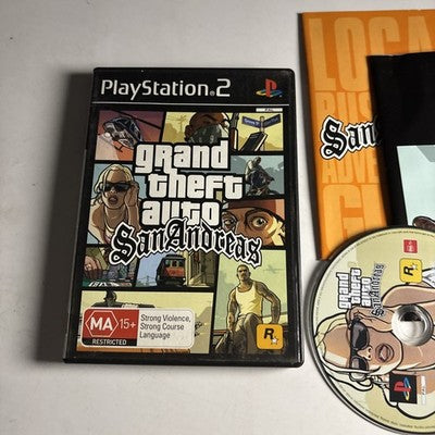 Grand Theft Auto San Andreas Sony PlayStation 2 PS2 Manual PAL