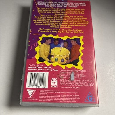 The Wiggles Hoop-Dee-Doo It’s A Wiggly Party VHS 2001 PAL