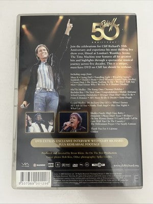 Cliff Richard – Time Machine Tour : 50th Anniversary Live (DVD, 2008)  Region 4