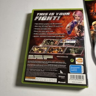 Tekken 6 Xbox 360 Manual PAL