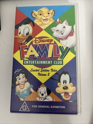 Disney Family Entertainment Club  Limited Edition Vol 2 (VHS, 1995) PAL