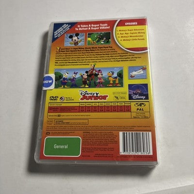 Mickey Mouse Clubhouse - Super Adventure! (DVD, 2013) Region 4 *New Sealed*