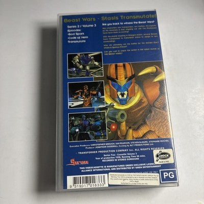 Beast Wars Transformers - Series 2 Volume 3 (VHS, 1998) PAL