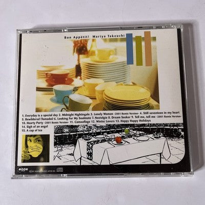 Mariya Takeuchi – Bon Appetit! ボナペティ (CD, 2001) Japan Obi WPCV-10082