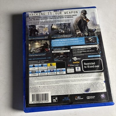 Watch Dogs - Sony PlayStation 4 - PS4 Game