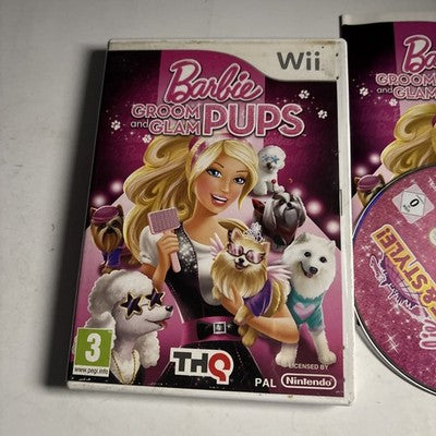 Barbie: Groom And Glam Pups Nintendo Wii Manual PAL