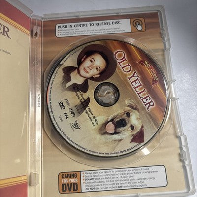 Old Yeller (DVD, 1957) Jeff York, Dorothy Mcguire, Chuck Connors, Region 4