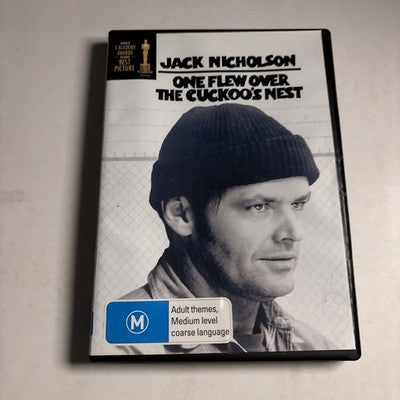 One Flew Over the Cuckoo's Nest (DVD, 1975) Jack Nicholson Region 4