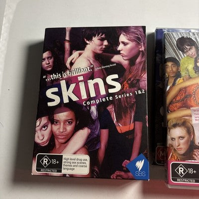Skins Complete Series 1 & 2 (DVD, 2007) Region 4