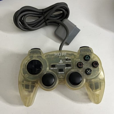Hori Sony PlayStation Analog Sindou Fighting Controller Clear For PS1 PS2