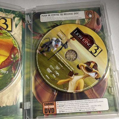 The Lion King 3 Hakuna Matata (DVD, 2004, 2-Disc) Disney Animated Film Region 4