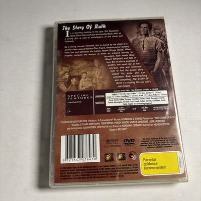 The Story of Ruth (DVD, 1960) Jeff Morrow, Tom Tryon, Viveca Lindfors, Region 4