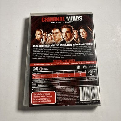 Criminal Minds : Season 4 (DVD, 2008) Region 4