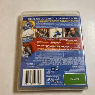 The Smurfs In 3D (Blu-ray 3D, 2011) All Regions
