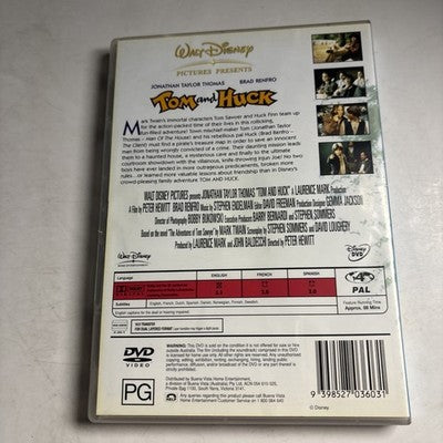 Tom and Huck (DVD, 1995) Jonathan Taylor Thomas, Brad Renfro Region 4 NEW