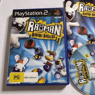 Rayman Raving Rabbids - PlayStation 2 PS2 PAL - W Manual