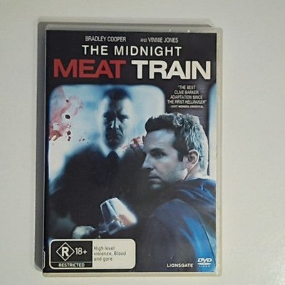 The Midnight Meat Train (DVD, 2008) Bradley Cooper, Brooke Shields Region 4