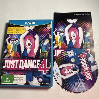 Just Dance 4 Nintendo Wii U With Manual PAL