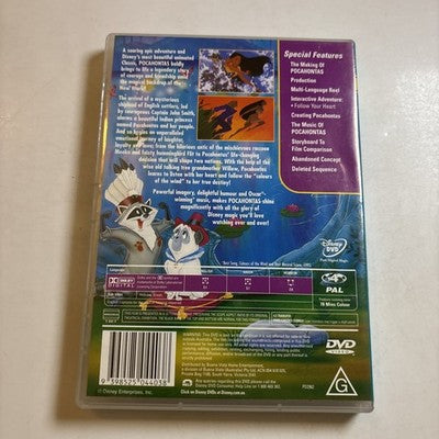 Pocahontas (DVD, 1995) Disney Region 4