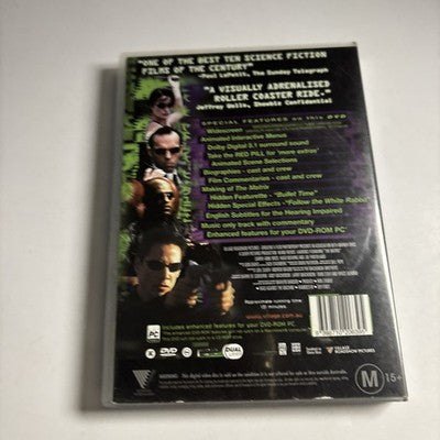 The Matrix (DVD, 1999) Keanu Reeves, Laurence Fishburne,  Region 4