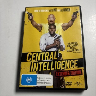 Central Intelligence (DVD, 2016) Dwayne Johnson, Kevin Hart Region 4,2 NEW