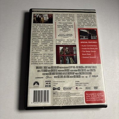The Bank Job (DVD, 2008) Jason Statham Region 4 NEW