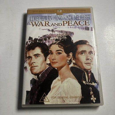 War and Peace (DVD, 1956) Audrey Hepburn, Henry Fonda Region 4 NEW