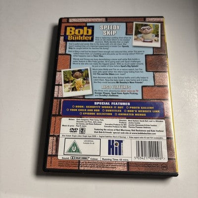 Bob The Builder - Speedy Skip (DVD, 2003) Region 2