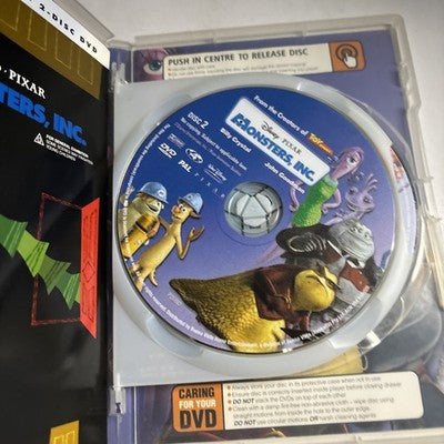 Monsters, Inc. (DVD, 2001) John Goodman, Steve Buscemi Region 4