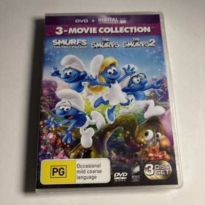 The Smurfs / the Smurfs 2 / Smurfs - The Lost Village DVD Region 4,2 NEW