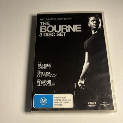 The Bourne Identity / the Bourne Supremacy / the Bourne Ultimatum DVD Region 4,2