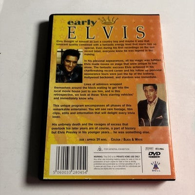 Early Elvis DVD Elvis Presley All Regions NEW