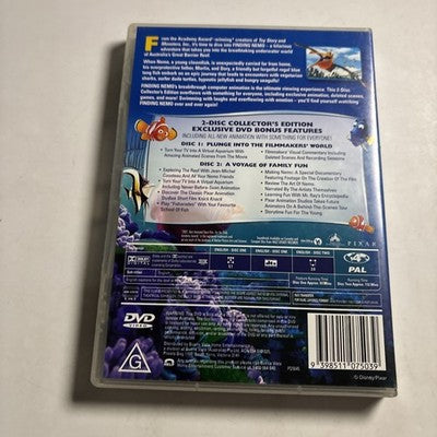 Finding Nemo (DVD, 2003) Ellen DeGeneres, Geoffrey Rush, Disney Region 4